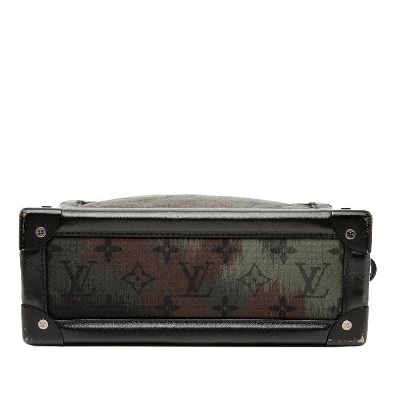 Louis Vuitton Monogram Camouflage Soft Trunk Shoulder Bag Khaki Black Nylon — view 3