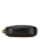 Celine CC Charm Small Crossbody Shoulder Bag Black Leather — view 3