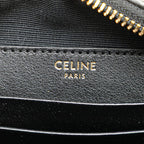 Celine CC Charm Small Crossbody Shoulder Bag Black Leather — view 8