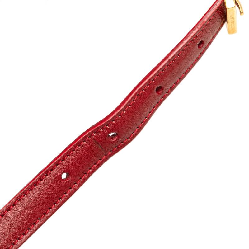 Saint Laurent Classic Lou Crossbody Mini Shoulder Bag Red Leather — view 8
