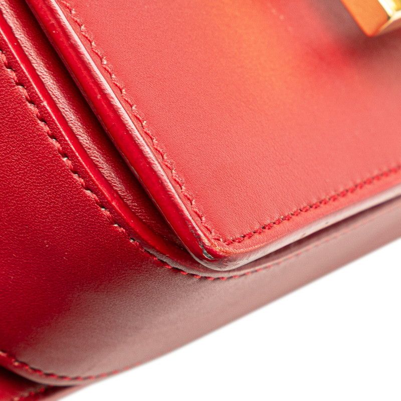 Saint Laurent Classic Lou Crossbody Mini Shoulder Bag Red Leather — view 6