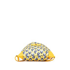 Gucci Toriko Drawstring Cube Backpack Nap Sac Yellow Blue Nylon Leather — view 3