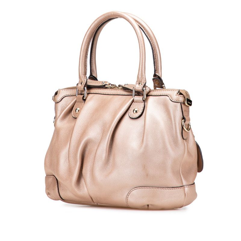 Gucci Ski 2-Way Shoulder Bag Pink Leather — view 2