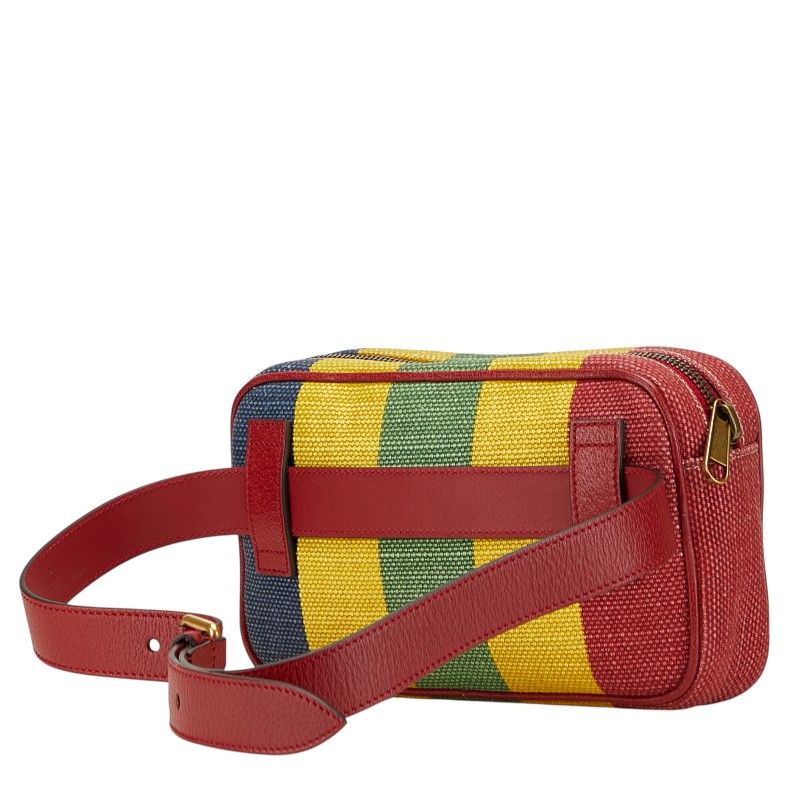 Gucci Viadera Belt Bag Multicolor Canvas Leather — view 2
