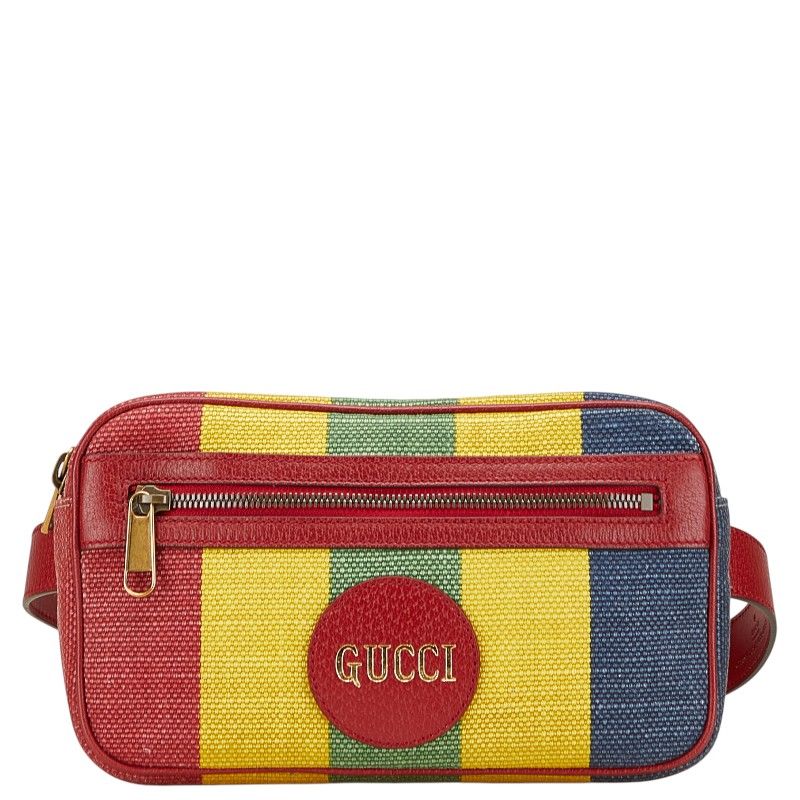 Gucci Viadera Belt Bag Multicolor Canvas Leather — view 3