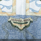 Hermes Carre 90 Peintre du Cheval Horse Painter Scarf Blue Green Silk — view 3