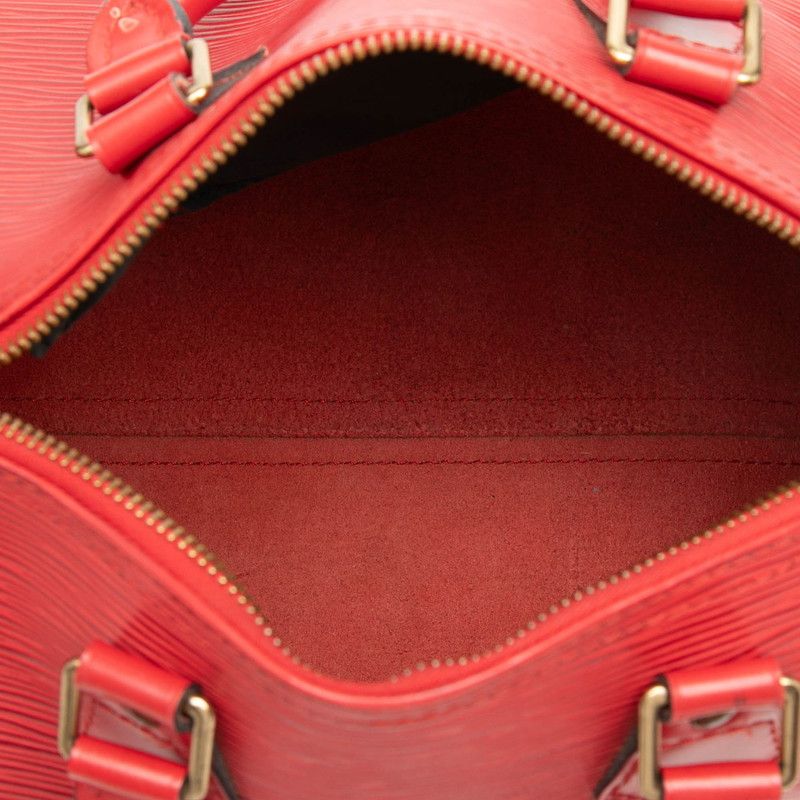 Louis Vuitton Epi Speedy 25 Mini Boston Bag Castilian Red Leather — view 4