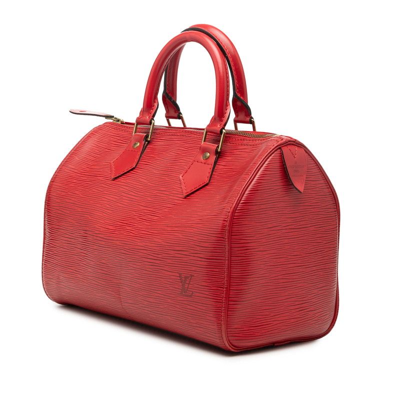 Louis Vuitton Epi Speedy 25 Mini Boston Bag Castilian Red Leather — view 2