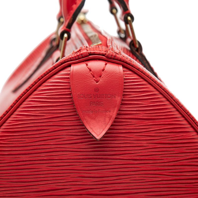 Louis Vuitton Epi Speedy 25 Mini Boston Bag Castilian Red Leather — view 5