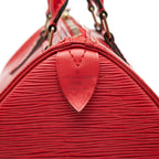 Louis Vuitton Epi Speedy 25 Mini Boston Bag Castilian Red Leather — view 5
