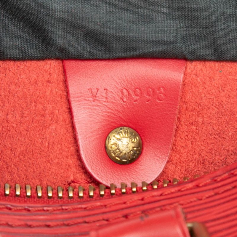 Louis Vuitton Epi Speedy 25 Mini Boston Bag Castilian Red Leather — view 6