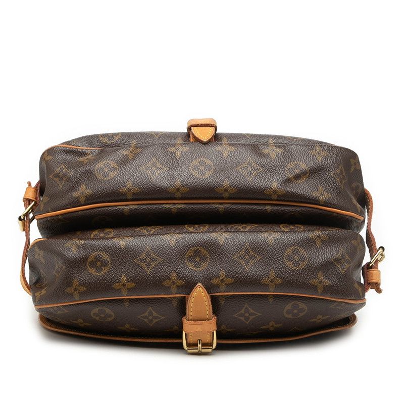 Louis Vuitton Monogram Saumur 30 Crossbody Shoulder Bag Brown Leather — view 3