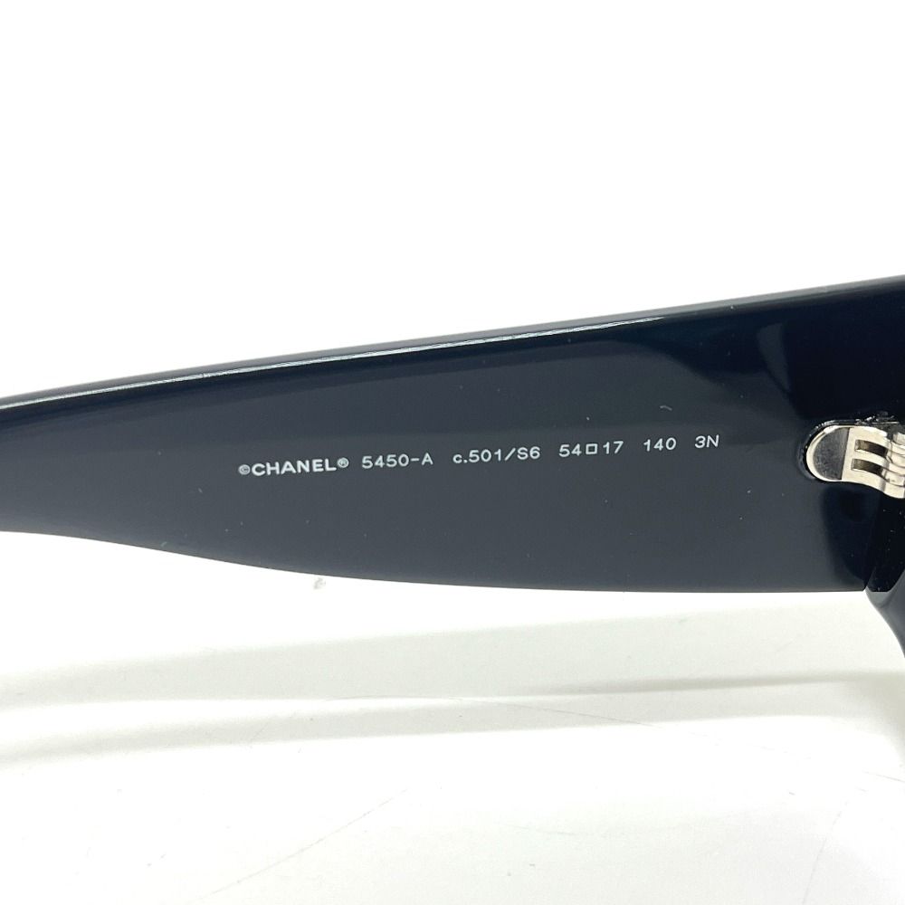 Chanel Sunglasses Embroidery CC Logo Acetate Black Eyewear — view 5