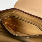 Prada Logo Handbag Leather Beige — view 7