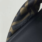 Fendi Feel Zucca Pattern Flat Sandals Shoes Leather Brown Black — view 5