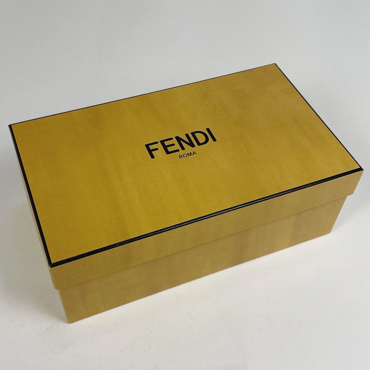 Fendi Feel Zucca Pattern Flat Sandals Shoes Leather Brown Black — view 8