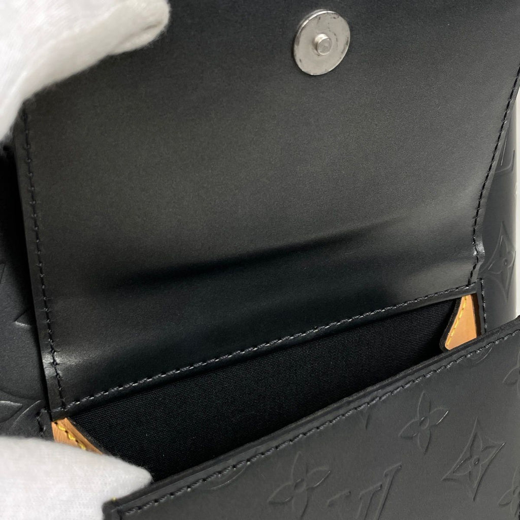Louis Vuitton Wilwood Shoulder Bag Tote Monogram Matte Noir Black — view 8