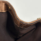 Gucci GG Pattern Ski Tote Canvas Metallic Brown — view 7