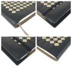 Bottega Veneta Intrecha Top Black White Leather No Top Book Cover Notebook — view 3
