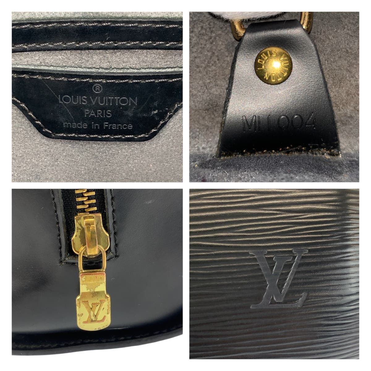 Louis Vuitton Epi Souflo Black Gold Leather Handbag — view 3
