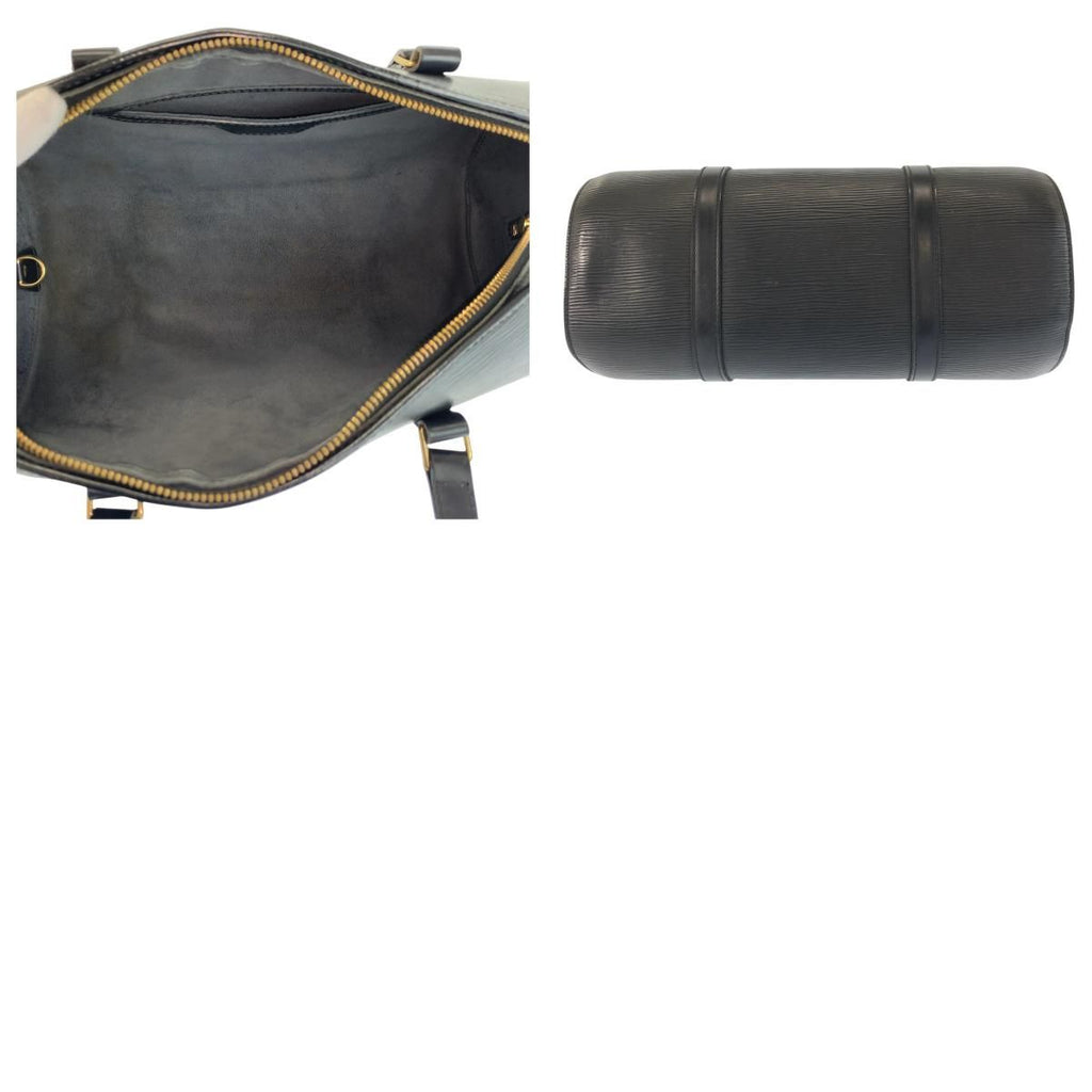 Louis Vuitton Epi Souflo Black Gold Leather Handbag — view 9
