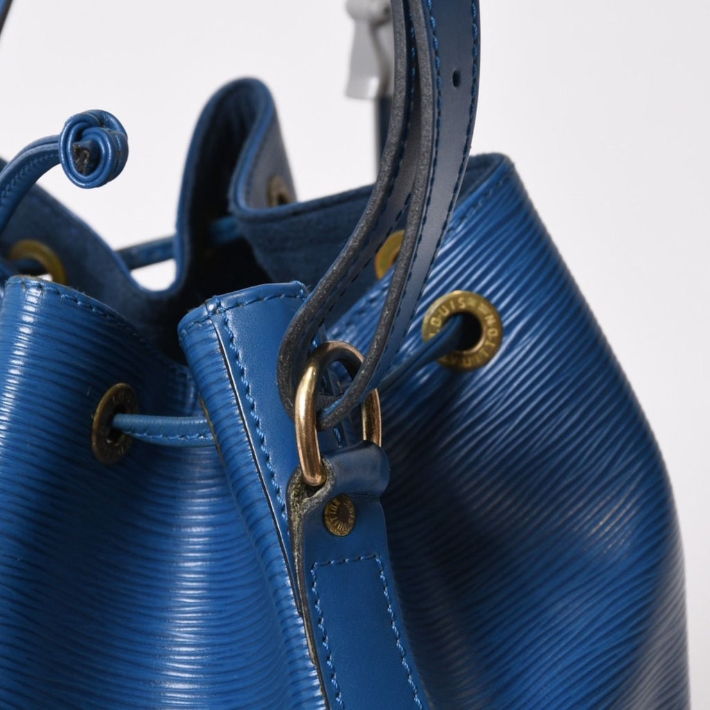 Louis Vuitton Epi Petit Noe Bag Blue Gold — view 5