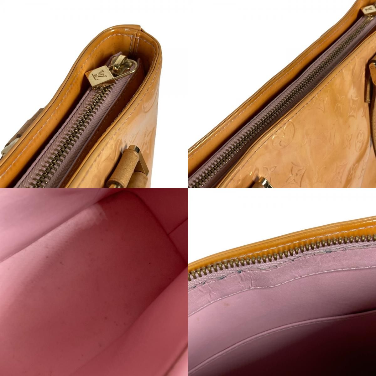 Louis Vuitton Shoulder Bag Houston Monogram Vernis Rose Pink — view 7