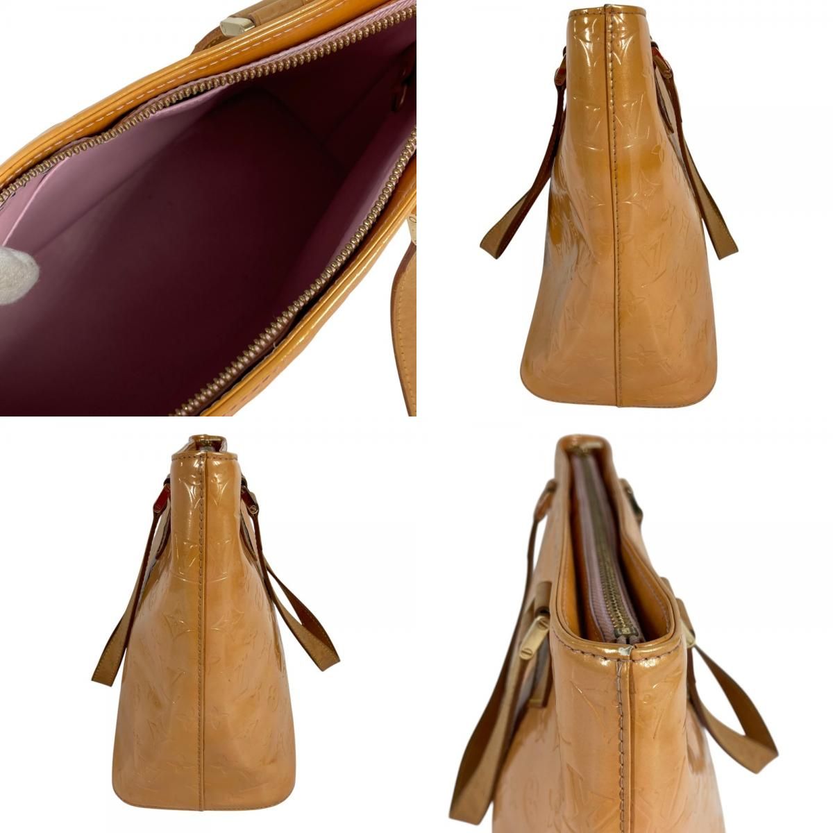 Louis Vuitton Shoulder Bag Houston Monogram Vernis Rose Pink — view 8