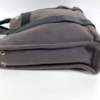 Hermes Handbag Sac Ane MM Leather Canvas Gray — view 3