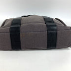 Hermes Handbag Sac Ane MM Leather Canvas Gray — view 5