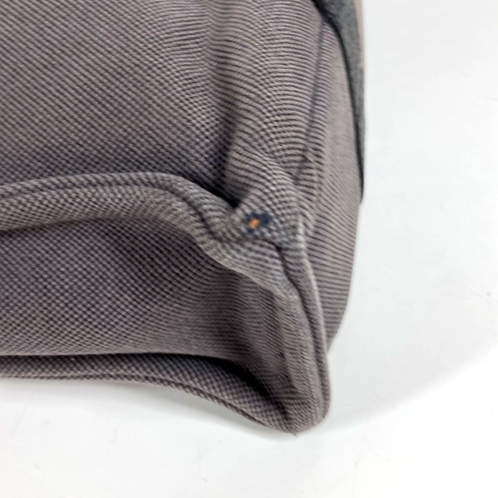 Hermes Handbag Sac Ane MM Leather Canvas Gray — view 4
