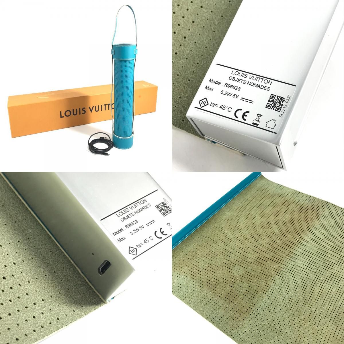 Louis Vuitton Object Lamp Surface by Nendo Leather Blue Shoulder Bag — view 9