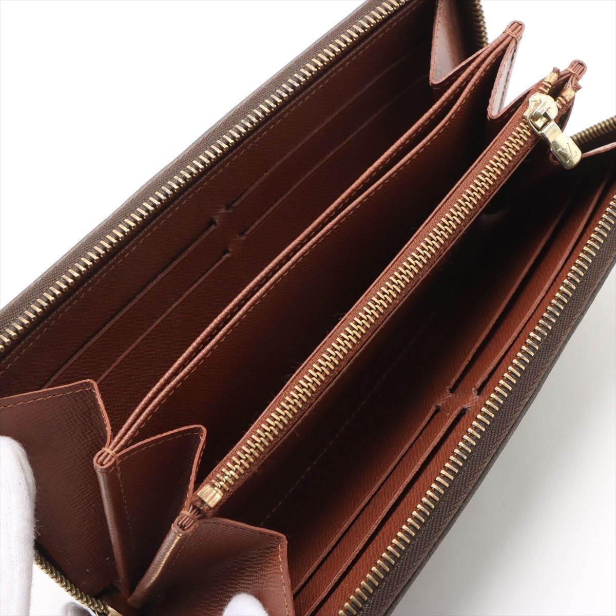 Louis Vuitton Monogram Zippy Wallet Round Zip Brown — view 7