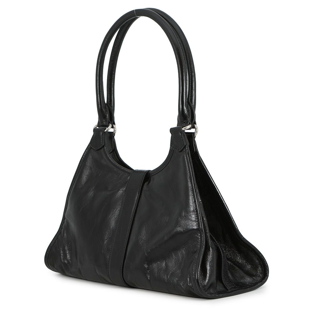 Prada Tote Hobo Leather Black — view 2