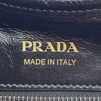 Prada Tote Hobo Leather Black — view 8