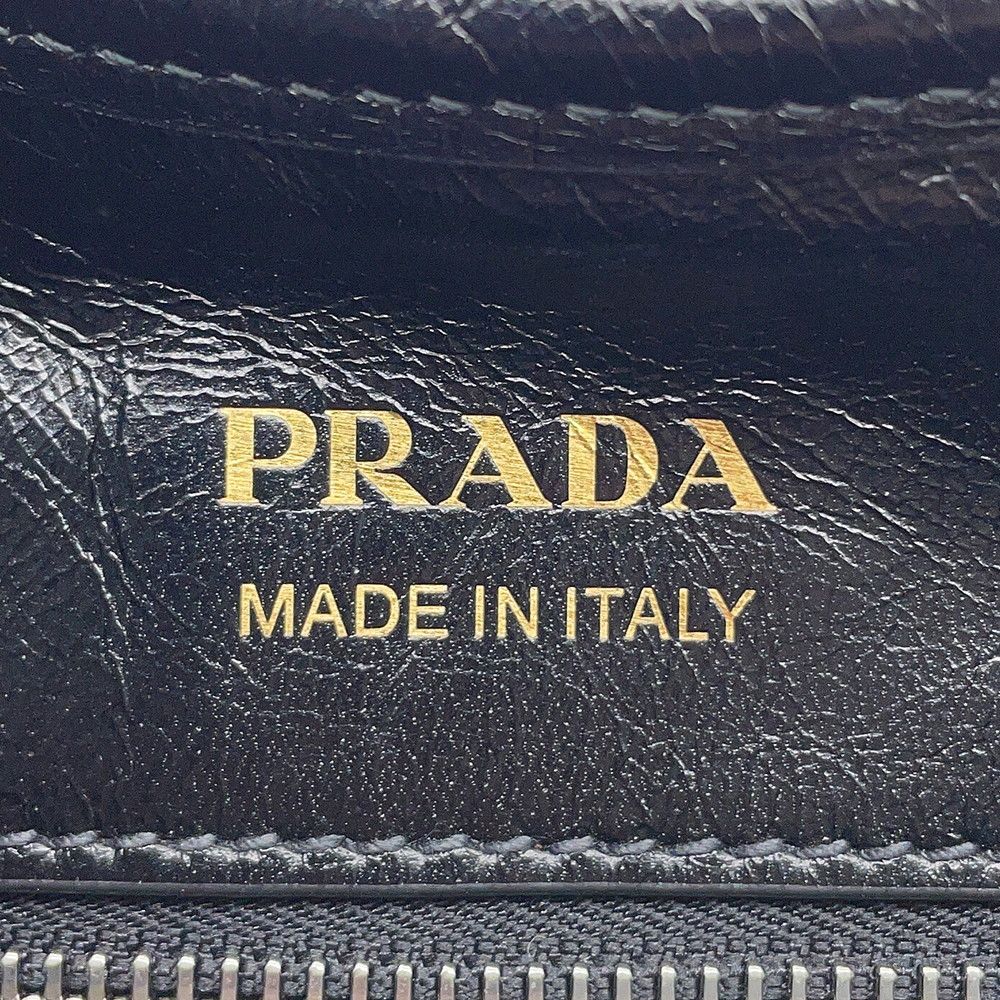 Prada Tote Hobo Leather Black — view 8