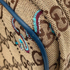 Gucci Shoulder Bag GG Canvas Snake Embroidery Small 2-Way Clutch — view 8