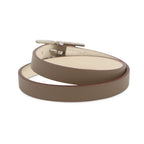 Hermes Bracelet Behapi Double Tour Etoupe Nata Silver Swift T3 — view 3