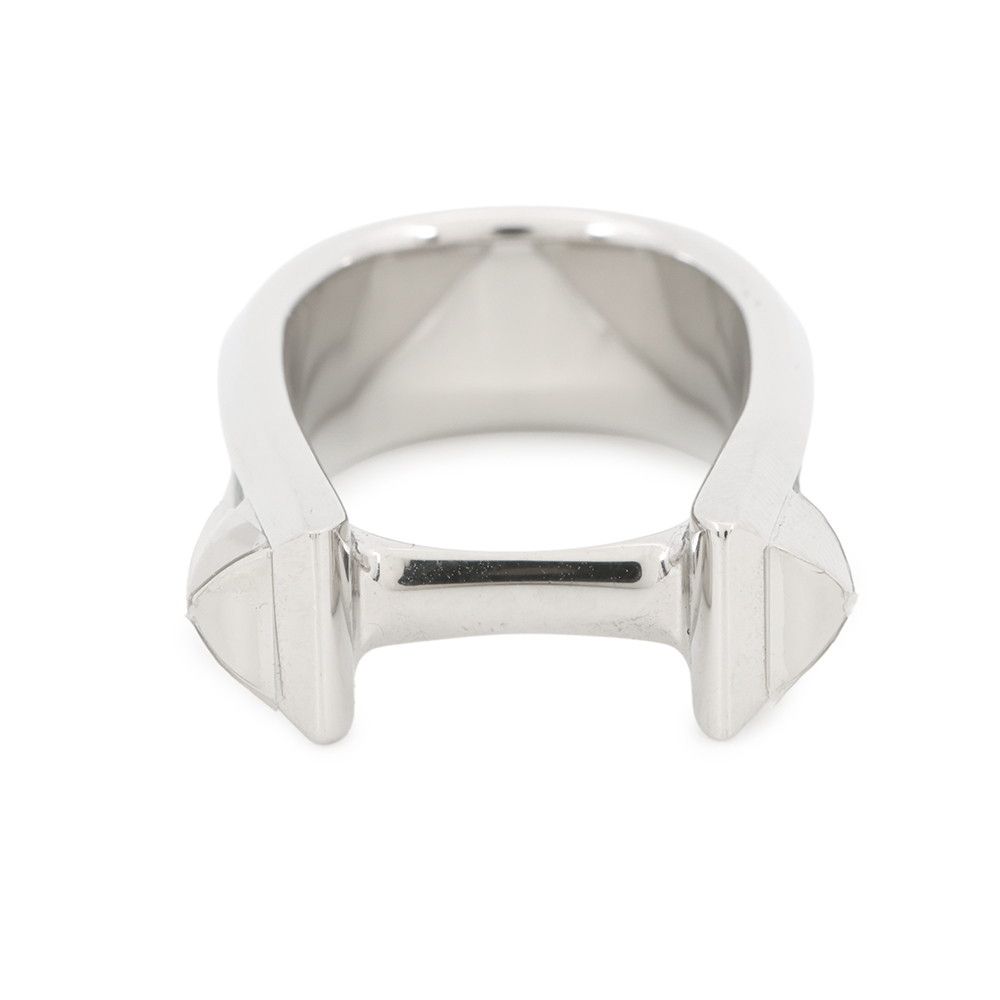 Hermes Ring Joquette Double Black Silver 53 — view 5