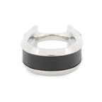Hermes Ring Joquette Double Black Silver 53 — view 2