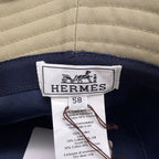 Hermes Hat Harper-h Electric Embroidery Cotton 58 Hat Bucket — view 8