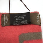 Hermes Dore Buckle Cashmere 100% Scarf Shawl Brown Red — view 7