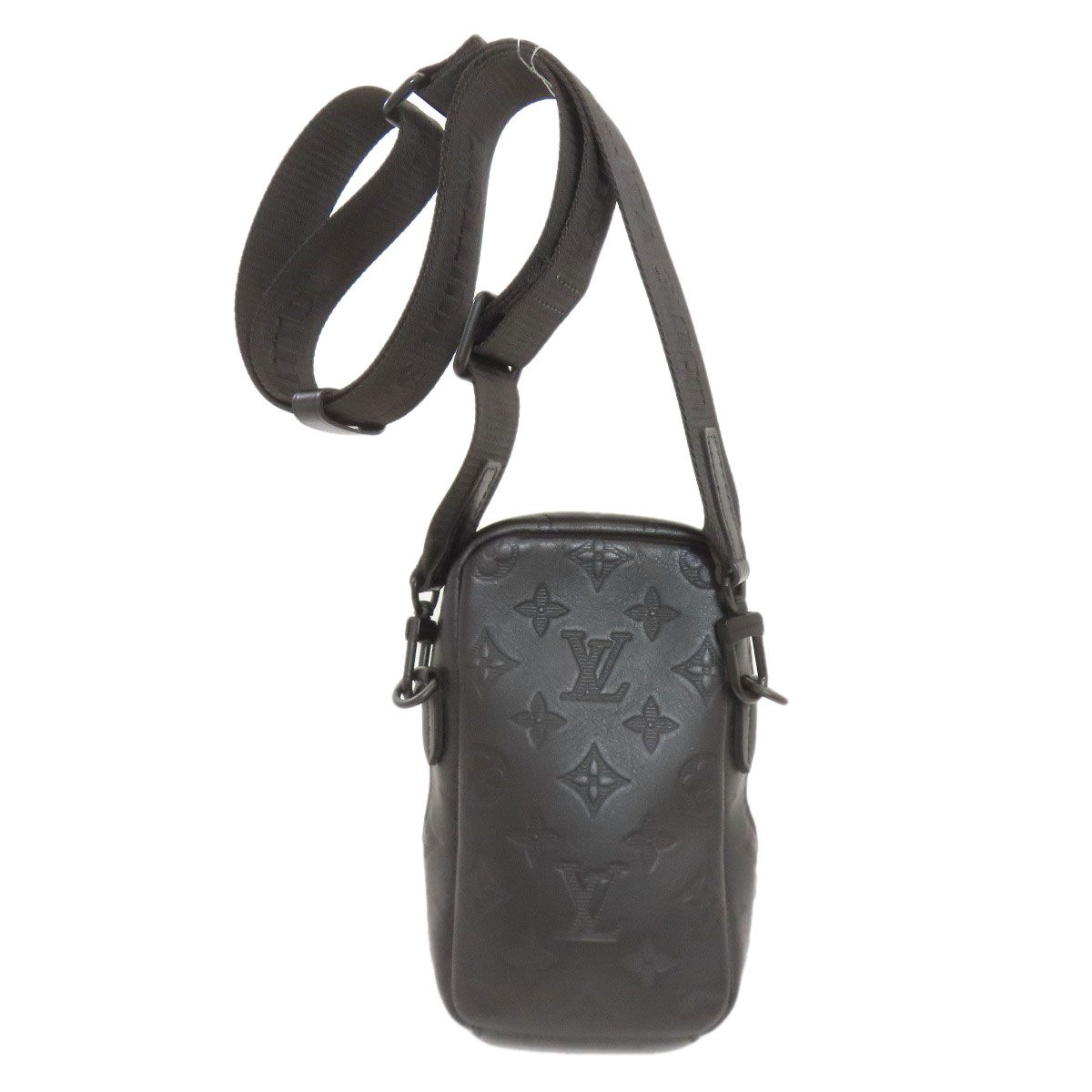 Louis Vuitton Double Phone Pouch Shoulder Bag Monogram Shadow — view 2