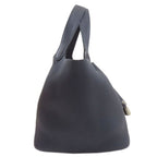 Hermes Picotin Lock MM Silver Handbag Taurillon — view 3