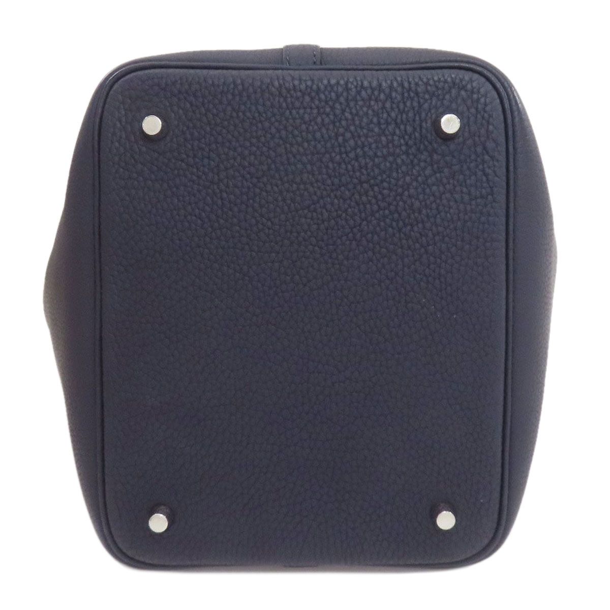 Hermes Picotin Lock MM Silver Handbag Taurillon — view 4