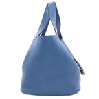 Hermes Picotin Lock MM Silver Handbag Taurillon — view 3