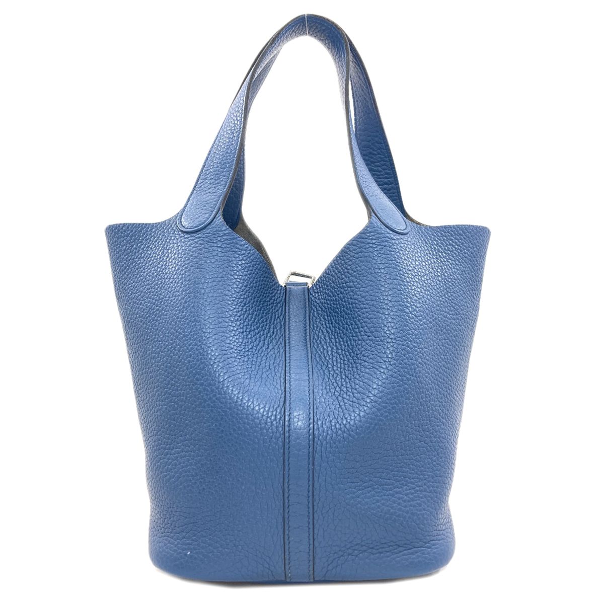 Hermes Picotin Lock MM Silver Handbag Taurillon — view 2