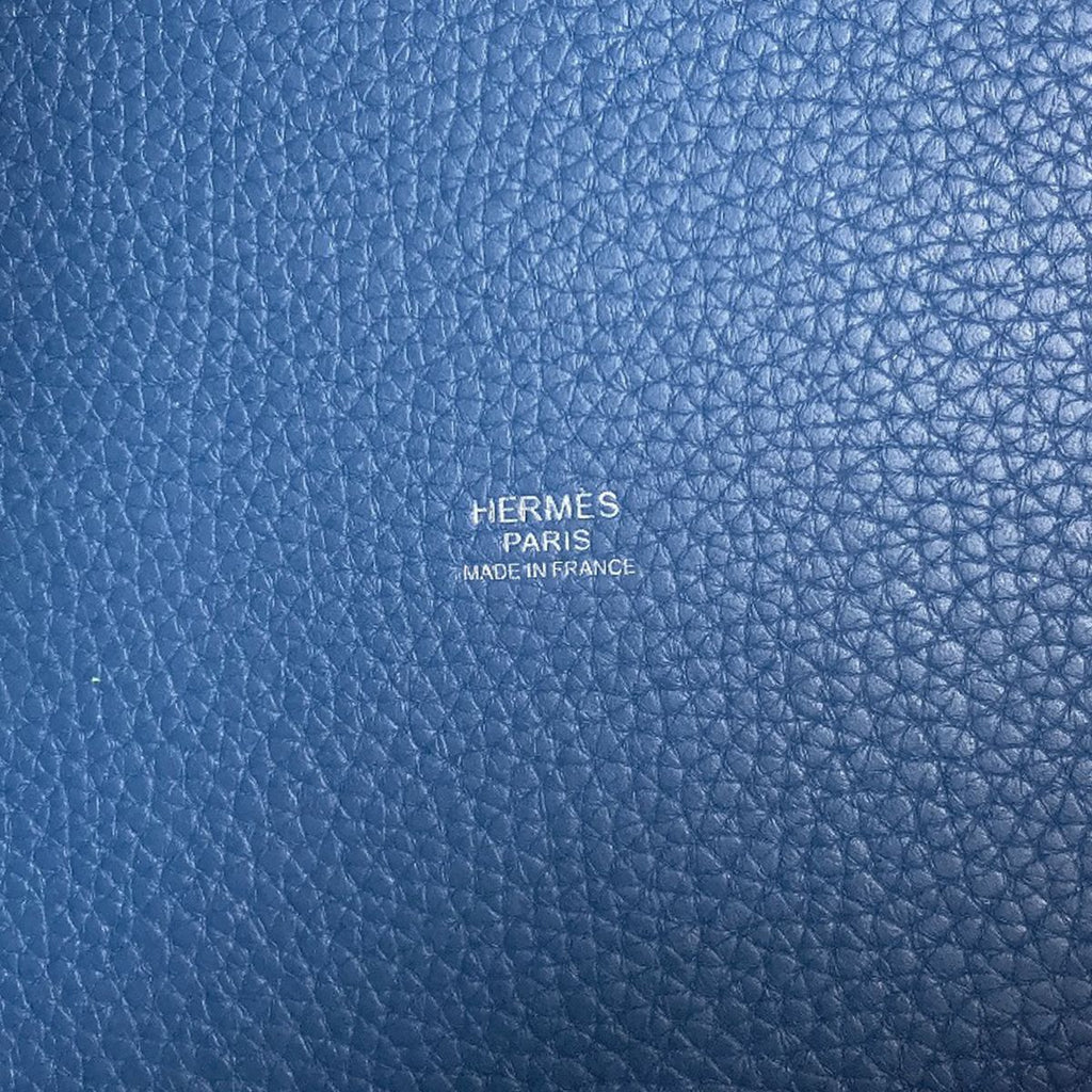 Hermes Picotin Lock MM Silver Handbag Taurillon — view 6