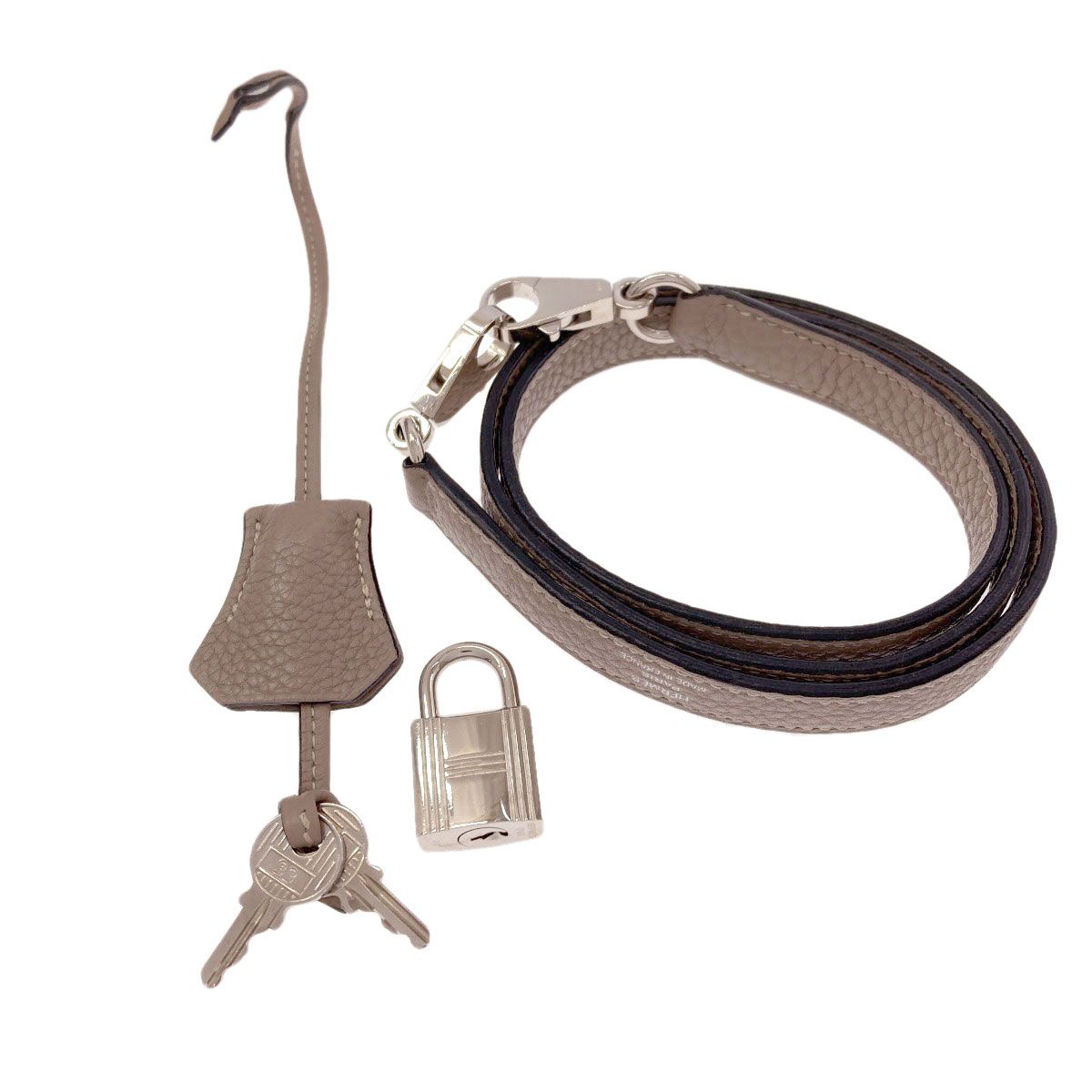 Hermes Bolide 31 Tourtiere Silver Handbag Taurillon Clemence — view 8