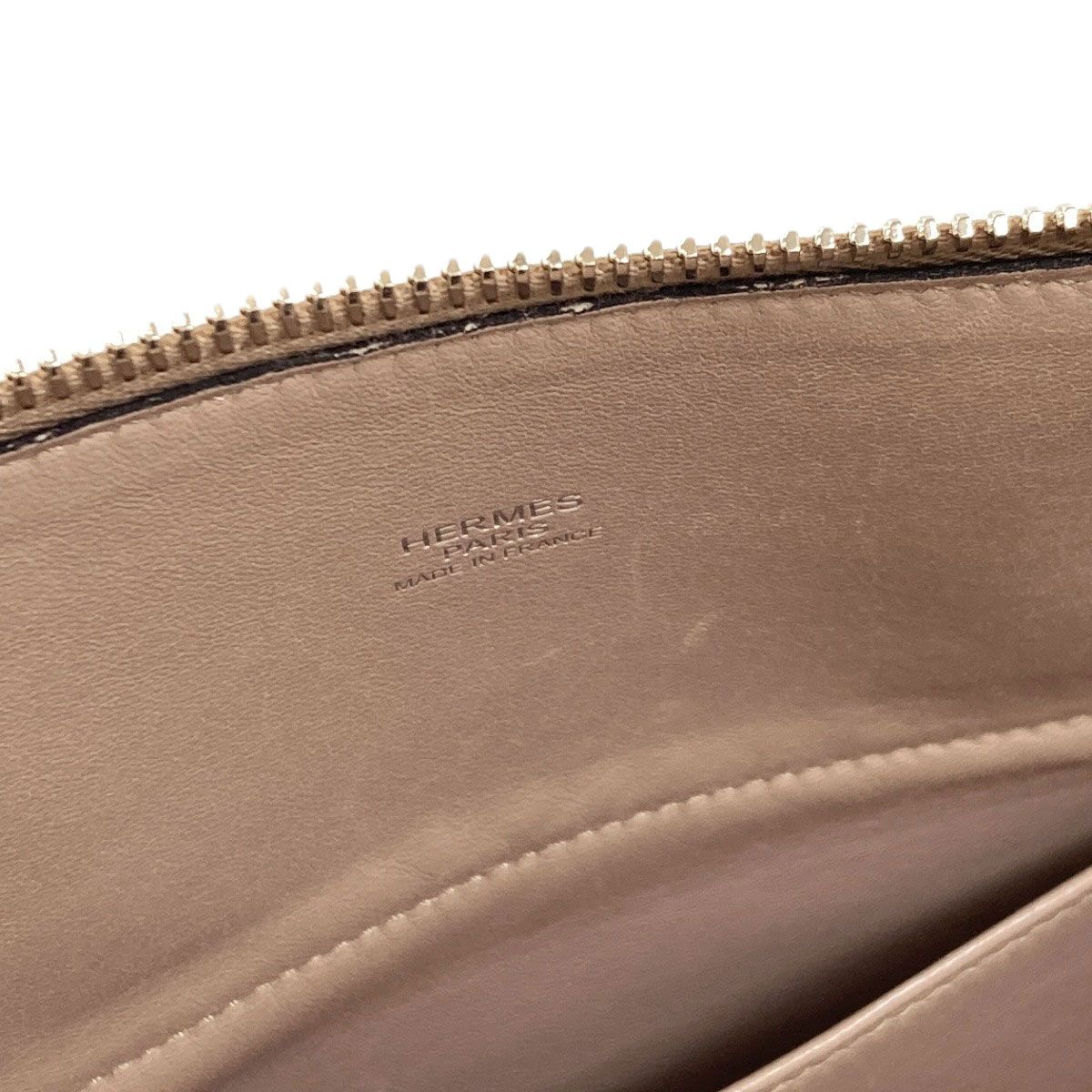 Hermes Bolide 31 Tourtiere Silver Handbag Taurillon Clemence — view 9